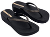 Șlapi Ipanema Mesh XI Plat Fem Platform pentru femei, negri