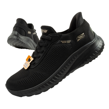 Pantofi sport de damă Skechers Bobs Squad [117497/BBK] SLIP-INS, negri.