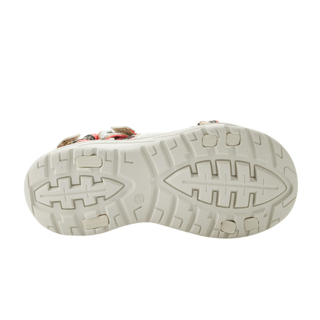 Sandale Lee Cooper pentru femei cu velcro pentru plajă de vară, bej deschis