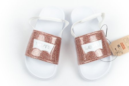 Sandale pentru copii Levi's Pool S Mini Pink Glitter