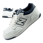 Pantofi sport New Balance 480 pentru bărbați, alb, bleumarin, piele la modă