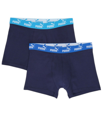 Boxeri Puma pentru bărbați, set de 2, bleumarin, din bumbac confortabil