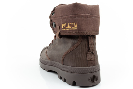 Teniși sport Palladium Baggy Coated pentru bărbați, maro închis la modă