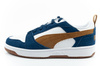 Teniși bărbătești Puma Rebound v6, la modă, confortabili, albi, bleumarin, maro