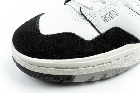 Pantofi sport New Balance 550 pentru tineri, din piele, la modă, alb-negru