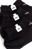 Șosete până la gleznă din bumbac Emporio Armani Calza, negre, confortabile, set de 3