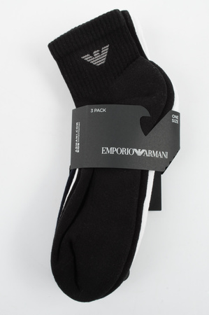 Șosete Emporio Armani Calza pentru bărbați, bumbac confortabil, set de 3, alb, bleumarin, negru