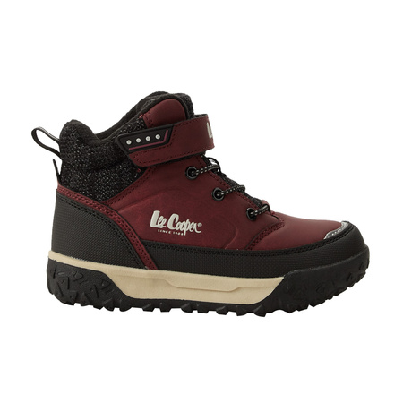 Ghete înalte cu izolație Lee Cooper Burgundy