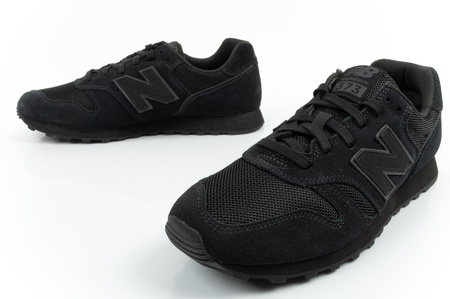 Pantofi sport New Balance 373 pentru bărbați, piele neagră la modă