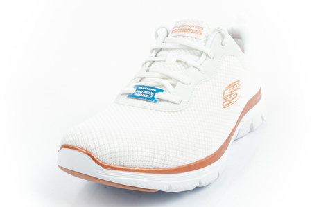 Pantofi sport de damă Skechers Flex Appeal 4.0 Brillant View [149303/WTRG], alb.