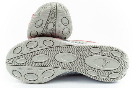 Pantofi sport Puma V-S2 Goalgetter pentru tineri, argintii la modă