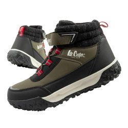 Ghete de zăpadă Lee Cooper pentru copii, căptușite cu velcro, izolate, kaki la modă