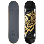 Rocket Vortex Foil Gold 8" skateboard [RKT-COM-1553], multicolor.