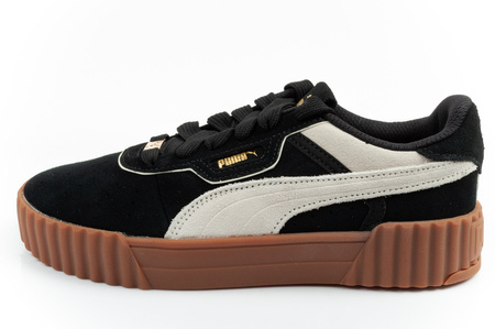 Teniși de damă Puma Carina 3.0, piele, negru, la modă