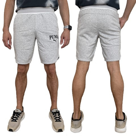 Pantaloni scurți bărbați Pantaloni scurți din bumbac Puma Squad [678975 04], gri.