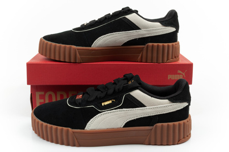 Teniși de damă Puma Carina 3.0, piele, negru, la modă