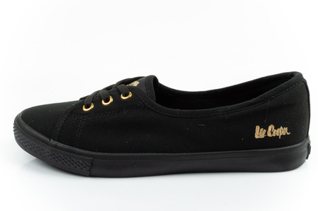 Teniși Lee Cooper pentru femei, balerini negri, fără slip-on