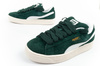 Pantofi sport Puma Suede XL Hairy din piele, verde la modă [397241 02]