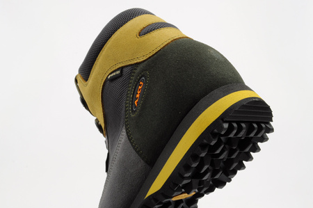 Pantofi de drumeție din piele Aku Slope GTX pentru bărbați, gri și galben