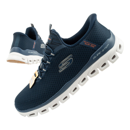 Teniși Skechers Glide-Step pentru bărbați, confortabili, slip-ins, bleumarin