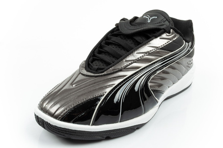 Pantofi sport Puma V-S2 Goalgetter pentru tineri, argintii la modă