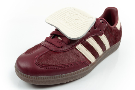 Pantofi sport Adidas Samba pentru femei, teniși la modă din piele, vișiniu