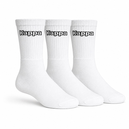 Kappa șosete lungi albe [34113IW 900] 3PAK