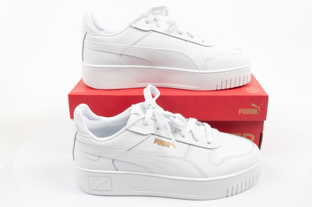 Teniși sport din piele Puma Carina Street pentru femei, de culoare albă
