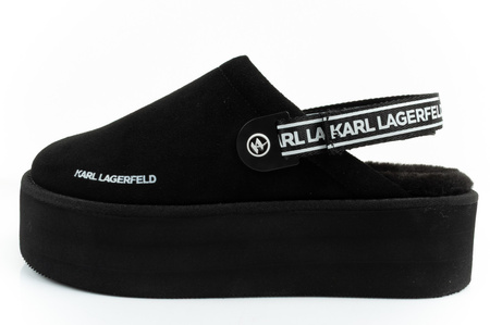 Karl Lagerfeld Pantofi sport termici cu blană, model salopetă [KL48502 50X]