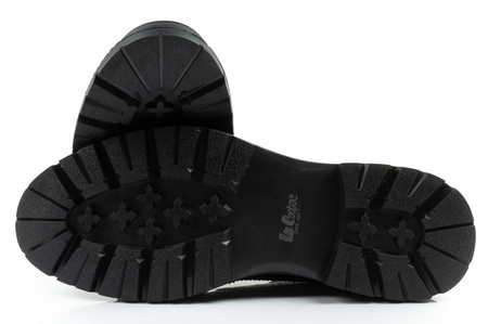 Ghete Chelsea Lee Cooper pentru bărbați, Ghete elegante din piele, negre