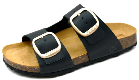 Sandale damă Bio Bio, model turnat, piele naturală, negru