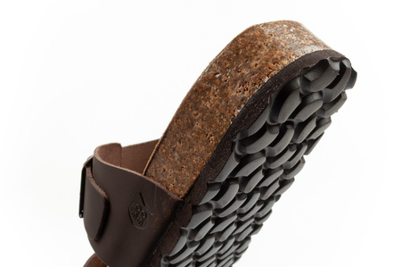 Pantofi sport Bio Bio pentru bărbați, Șlapi conturați, Piele naturală, Maro