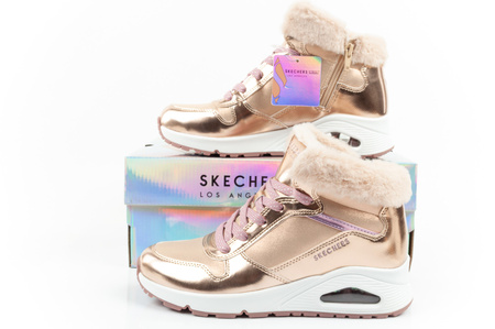 Ghete de iarnă izolate Skechers Uno-Cozy pentru copii