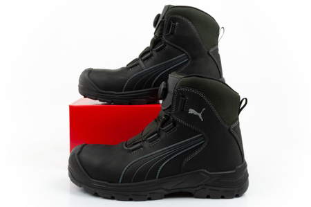 Pantofi de lucru Puma Cascades Disc S3 High CI HI HRO SRC BOA, Negri