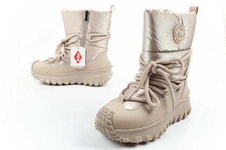 Pantofi de drumeție izolați Lee Cooper pentru femei, bej, piele naturală