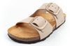 Sandale damă Bio Bio, model slip-on, piele naturală, bej