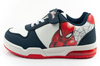 Teniși Leomil Spiderman pentru copii, ușori, cu velcro, LED, albi