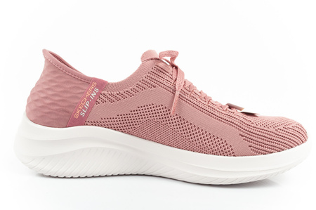 Pantofi sport Skechers Ultra Flex pentru femei, model tenis SLIP-INS, roz, confortabili