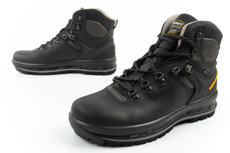 Ghete de drumeție din piele impermeabile Grisport Nero pentru bărbați