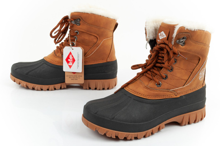 Cizme de iarnă pentru zăpadă Lee Cooper cu piele de oaie [LCJ-24-44-2869L], maro.