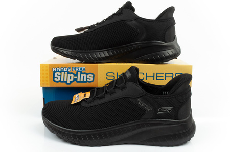 Pantofi sport pentru bărbați Skechers Bobs Squad Chaos [118303/BBK] SLIP-INS, negri.