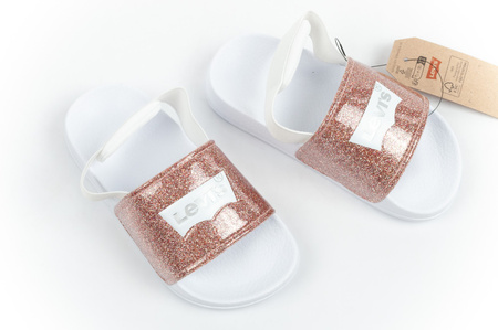Sandale pentru copii Levi's Pool S Mini Pink Glitter