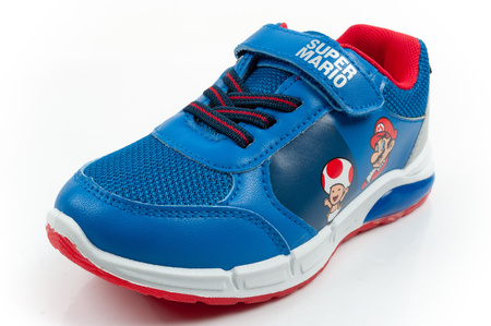 Teniși Leomil Super Mario pentru copii cu lumini LED cu velcro, albaștri