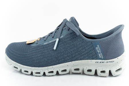 Pantofi sport impermeabili pentru femei Skechers Glide-Step [104571/SLT] Slip-in, albastru.