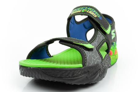 Sandale Skechers pentru copii [400614L/BKLM] Pantofi cu LED, negru.