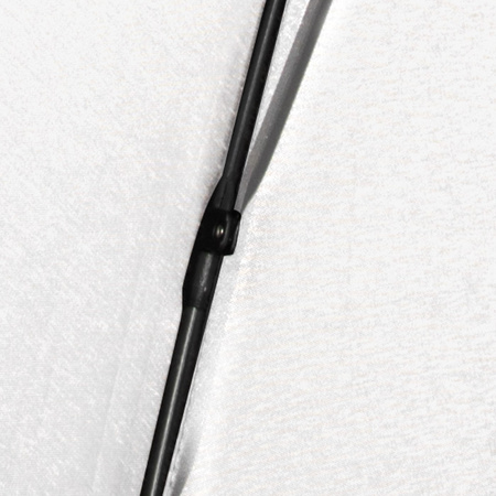 Umbrelă Perletti XXL 132 cm Lungime, Albă, Rezistentă la Vânt, Manuală