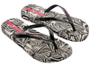 Flip-flops dama Ipanema Animal [83617 AY386], alb-negru.
