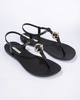 Sandale Ipanema Sandal Class pentru femei, în negru la modă cu auriu