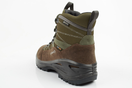 Pantofi de trekking din piele pentru bărbați Aku Cimon Gore-Tex, verde-maro