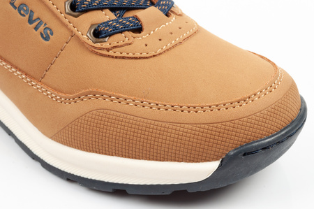 Pantofi sport Levi's Sierra High-Top pentru copii, maro, cu velcro